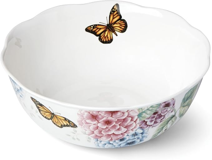 Lenox Butterfly Meadow Hydrangea Large Serve Bowl, 2.70 LB, Multi - Image 2