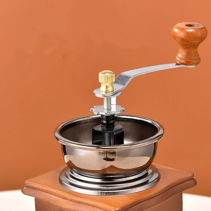 Retro hand crank coffee machine hand grinder | Retain the pure flavor of coffee beans for both hands-on fun and decorative ornaments - Image 2
