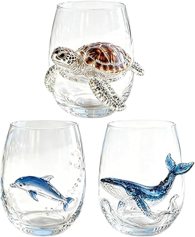 Artisan Blue Octopus Glassware Handmade 3D Ocean Decor Gift - Image 7