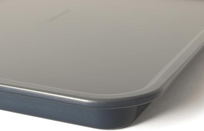 Calphalon Legacy 18 x 13 Inch PFA Free Nonstick Cookie Sheet Baking Pan in Blue, Durable Heavy Gauge Steel Bakeware for Even Heating, Oven Safe Baking Tray for Cookies - Image 6