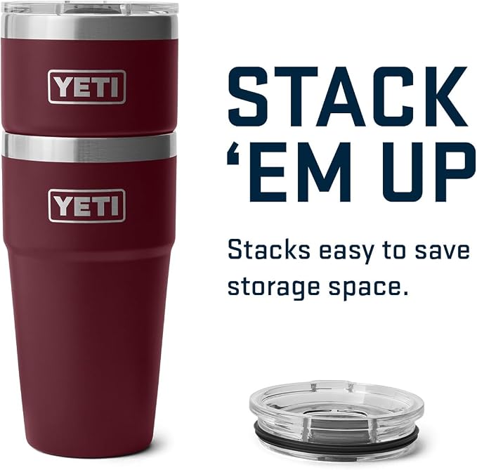 YETI Rambler 20 oz Stackable Tumbler, Stainless Steel, Vacuum Insulated with MagSlider Lid - Image 8
