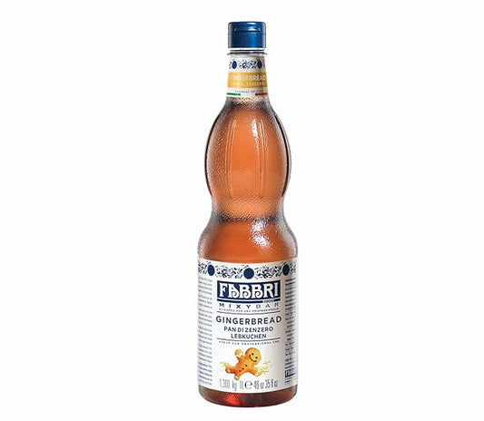 Fabbri Flavoring Syrup, Gingerbread, Made in Italy, 35 fl. oz