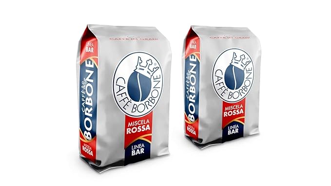 Caffè Borbone Whole Bean Coffee, Dark Roast, Red Blend, Authentic Italian Coffee, 2.2 lb Bag (Pack of 2)