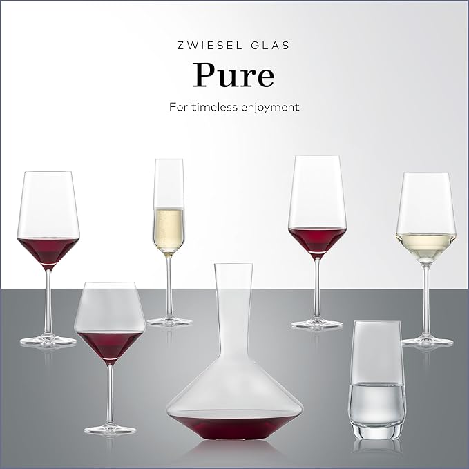 Zwiesel Glas Pure Water Glass (Set of 6), Drinking Glasses for Water, Dishwasher-Safe Machine-Made Tritan Crystal Glasses, Made in Germany (15 Ounce) - Image 4