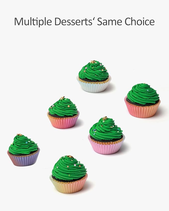 qiqee Gradient Cupcake Liners, 300 Count, Standard Size - Image 4