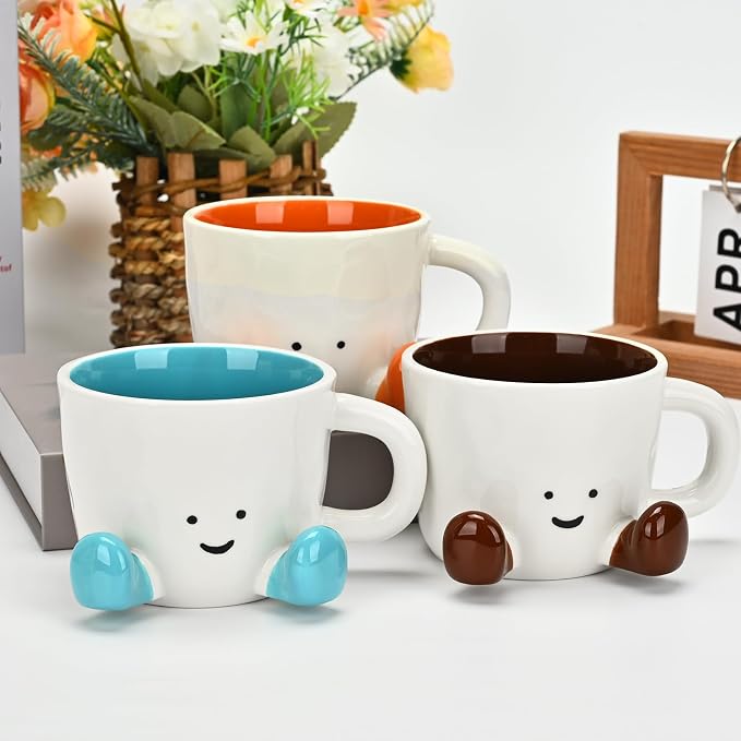 Coffee Mugs,Cute funny Mug For Women, 12.8oz/380ml Unique Ceramic Coffee Tea Cups, Office Mug Gift (chocolate) - Image 7