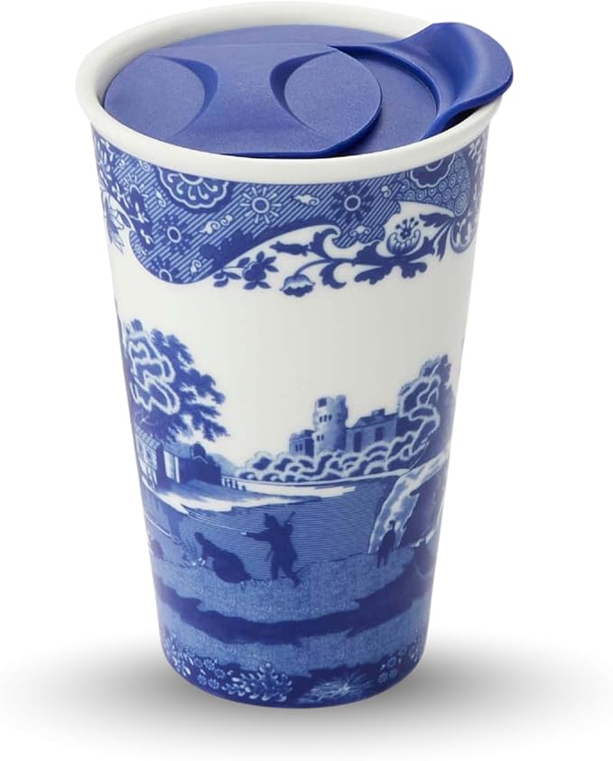 Spode Blue Italian 8oz Travel Mug by Spode