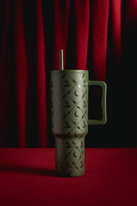 Simple Modern Halloween Tumbler with Handle | 40oz | Witch | Trek Tumbler, Travel Mug | Insulated Water Bottle, Cupholder Friendly, Stainless Steel Cup, Argyle Witch - Image 2
