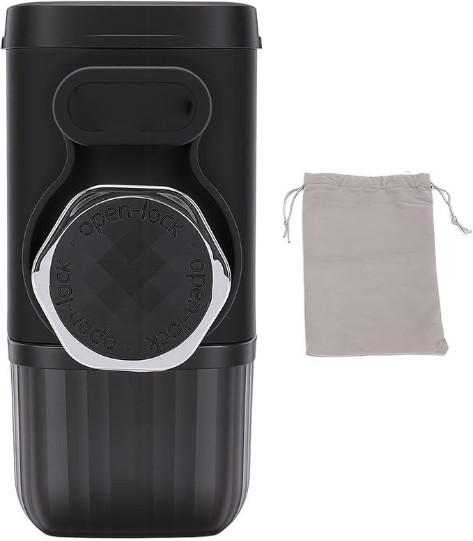 Kadimendium Portable Coffee Maker High Efficiency Manual Hand Press Coffee Machine for Travel Outdoor Home 304 Stainless Steel 1 Unit - Image 6