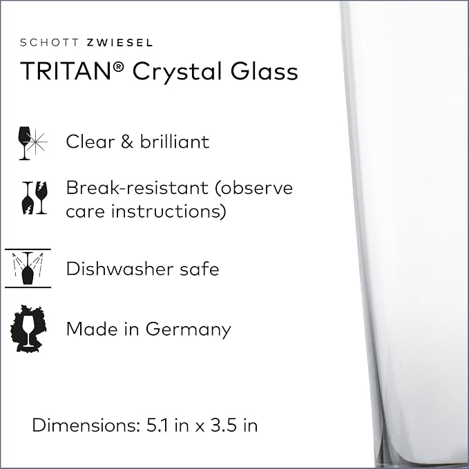 SCHOTT ZWIESEL Basic Bar Allround Tumbler 18 Ounce (Set of 6), Drinking Glasses for Every Day, Dishwasher-Safe Tritan Crystal Glasses, Made in Germany - Image 2