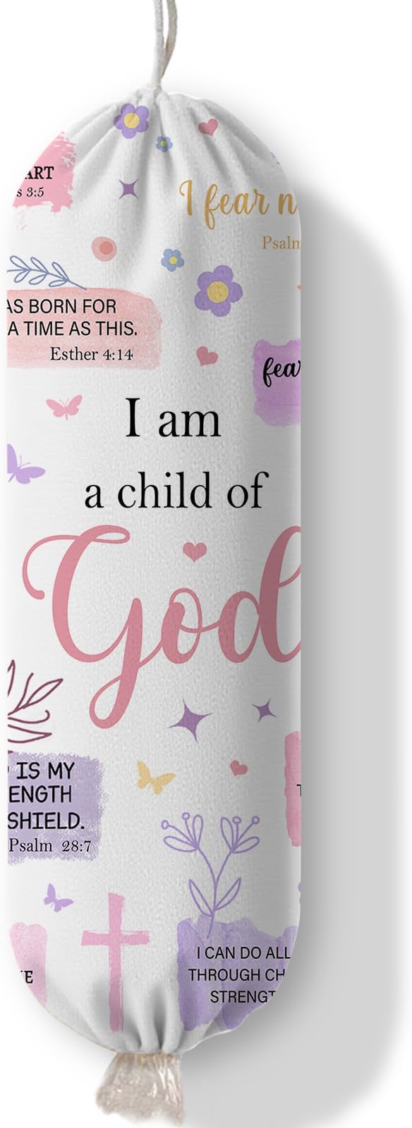 Child of God Plastic Bag Holder Dispenser, Plastic Grocery Bag Organizer & Wall Mount Paper Trash Bags Saver Storage for Kitchen Home Pantry Decor, Faith Kitchen Decor Shopping Bags Storage Dispenser by Ialtsidws
