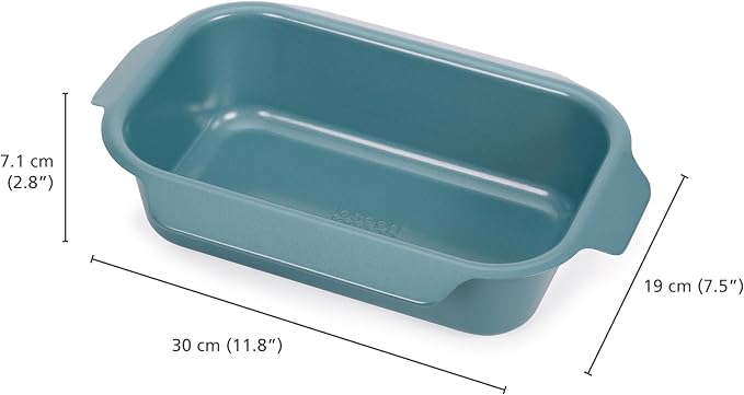 Joseph Joseph Nest™ Bake 2lb Non-Stick Baking Bread Loaf Pan, Carbon Steel, Stackable, Space-Saving Design, 10yr Guarantee, 11.8” x 7.5” - Image 4