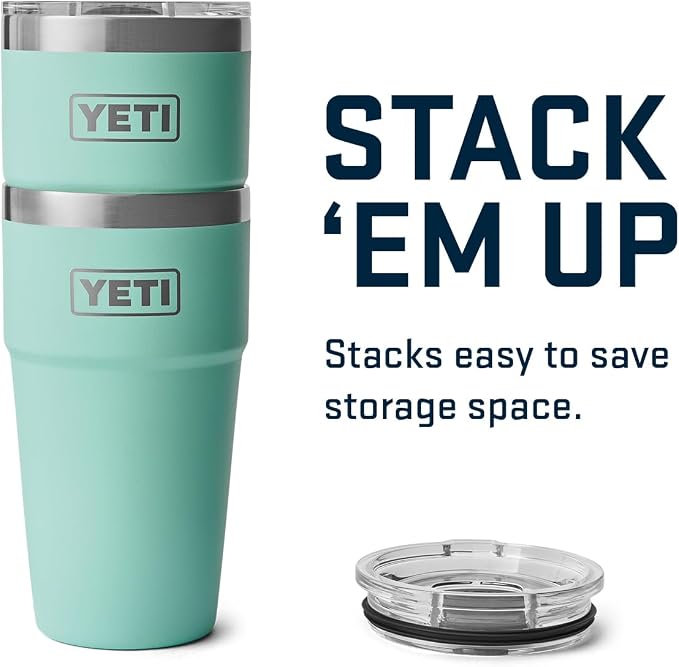 YETI Rambler 20 oz Stackable Tumbler, Stainless Steel, Vacuum Insulated with MagSlider Lid - Image 6