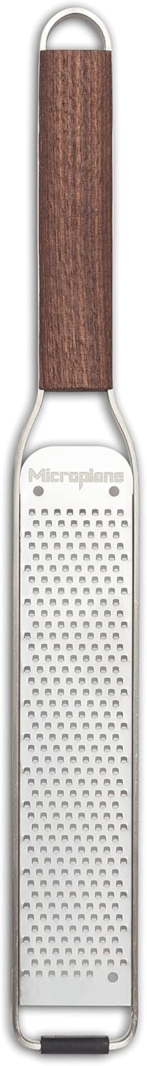 Microplane Master Series Wood Handle Stainless Steel Zester Grater