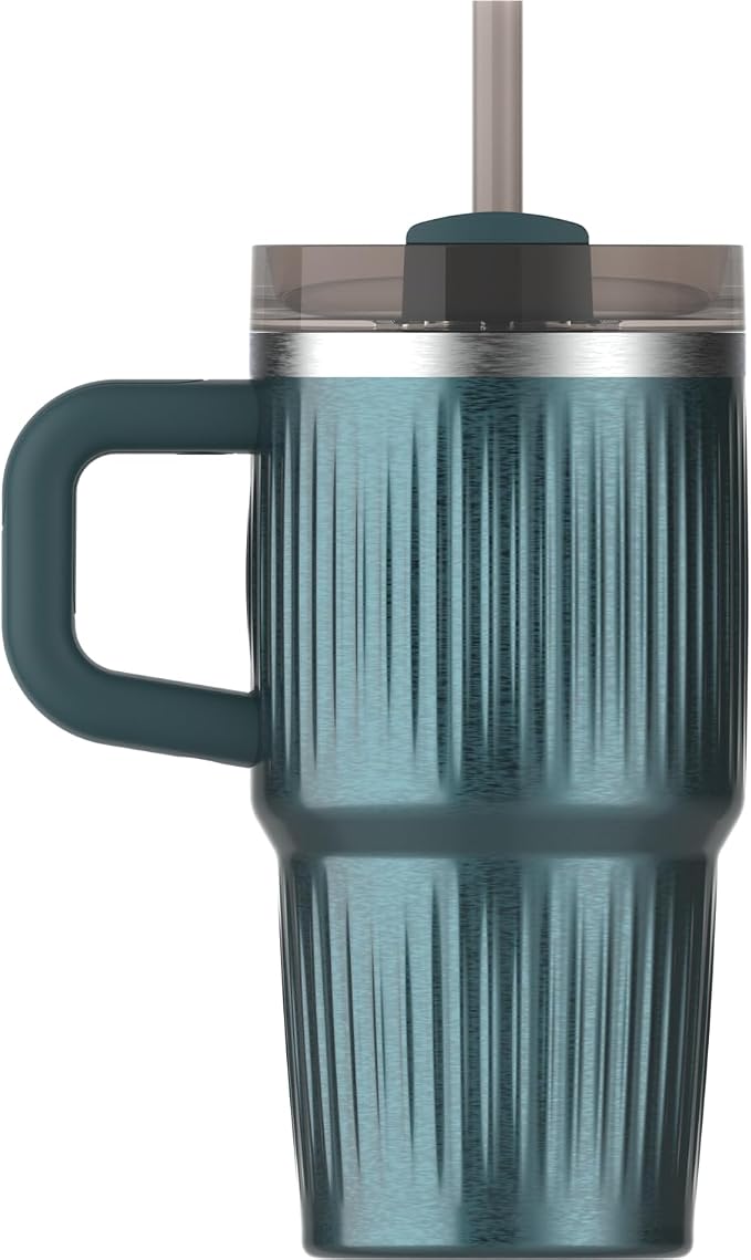 STANLEY Quencher H2.0 Tumbler with Handle and Straw 20 oz | Flowstate 3-Position Lid | Cup Holder Compatible for Travel | Insulated Stainless Steel Cup | BPA-Free | Fluted Marina Shine - Image 3