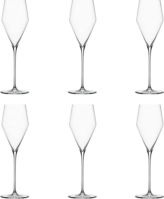 Zalto Denk'Art Champagne Hand-Blown Crystal Wine Glasses | Set of 6 by Zalto