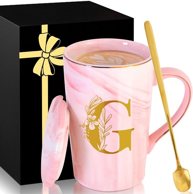Personalized Ceramic Coffee Mug with Lid Cup Happy Birthday Gifts for Adult Men Women Who Have Everything Want Nothing Dad Mom Guys People Couples Parents Cool Funny Unique Present Special Christmas,G by MNZZ