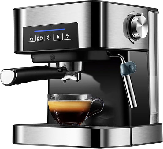 20 Bar Pump Espresso And Cappuccino Machine Italian Coffee Machine Household Small Semi-Automatic High Pressure Steam Milk by Unknown