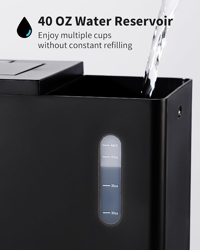 KIDISLE Hot & Iced Single Serve Coffee Maker for K Cup & Grounds, 6–16oz Brew Sizes, 40oz Water Tank, Reusable Pod Filter, Easy-to-Use for Home, Office, Dorm, Black - Image 4
