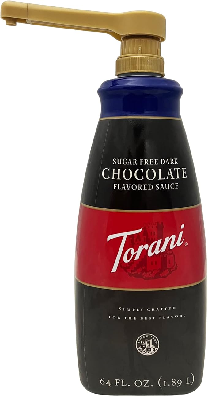 Sauce Pump 64 fl. oz. for Syrup for Torani, Davinci | Fit Ghirardelli 87 to 90 fl oz | Chocolate, Caramel, Vanilla, Variety of Sauces | BPA-Free | by Handit I 1-Piece