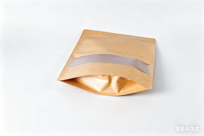 50 Pcs Resealable Bags for Small Business, Out Size 7.1"x10.2" Kraft | Sealable & Heat Sealable Paper Bags with Window, Stand Up Pounches Treat Bags For Packaging, Coffee Beans, Retail Display - Image 2