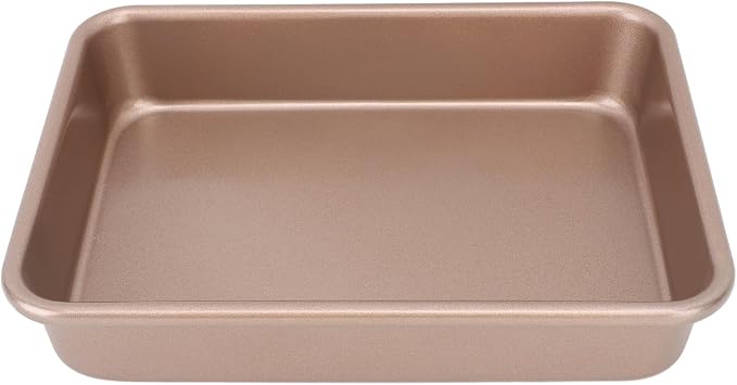 Zerodis Baking Cookie Sheets Baking Trays Rectangular Sheet with Even Heat Distribution for Cakes Pastries Carbon Steel Pan Non Stick Oven Tray Carbon Steel (Small Rectangular) - Image 6