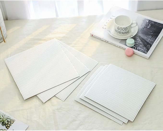 Hemobllo 100 Sheets Inch White Corrugated Paper Pizza Mats Oil-proof Paper Pads for Baking Bread and Cake Suitable for Kitchen and Restaurant Use, 100 Sheets Pack - Image 4