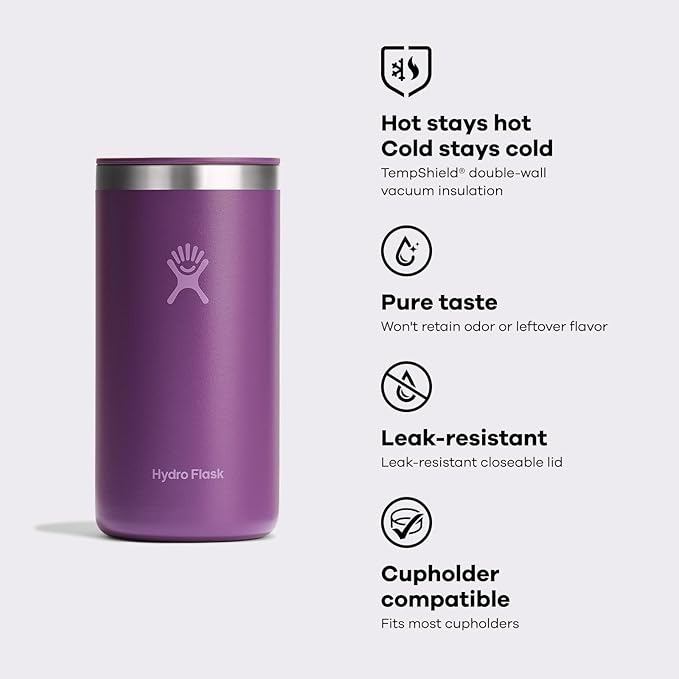 Hydro Flask Travel Coffee Cup – Insulated Stainless Steel, Non-Spill, Leak Resistant to-Go Tumbler 16 Oz Black - Image 5