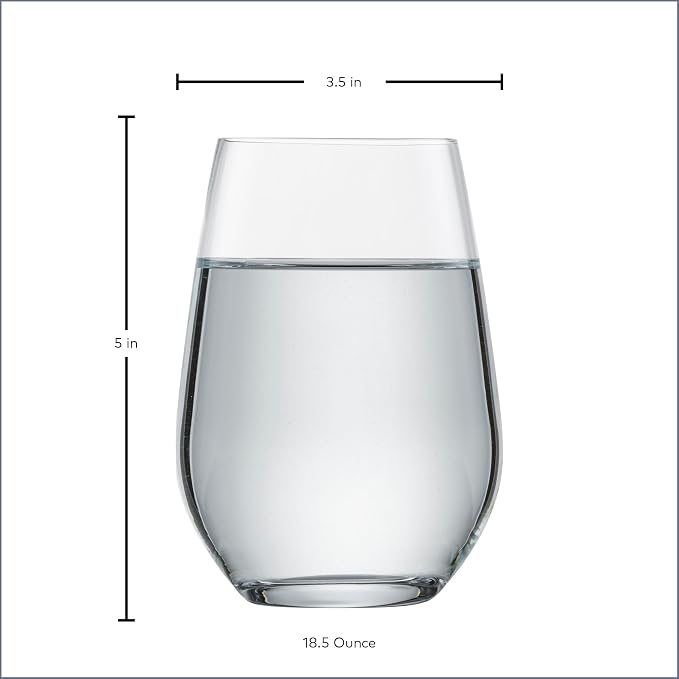 SCHOTT ZWIESEL Forté Universal Tumbler (Set of 6), Versatile Drinking Glasses, Dishwasher-Safe Tritan Crystal Glasses, Made in Germany (19 Ounce) - Image 7