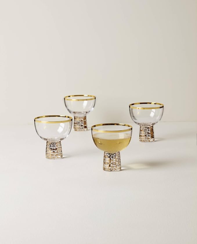 Lenox 897410 Tuscany Classics Gold Frost Coupes, Set of 4 - Image 3