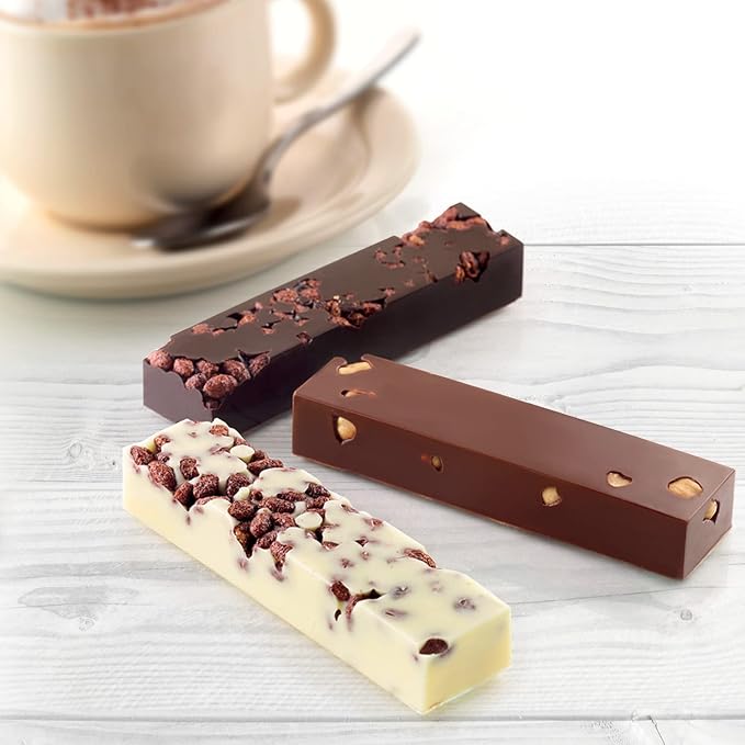 silikomart 26.184.77.0065 SF 184 Silicone Baking Mould for Chocolate, Brown (32.5 x 12.5 x 2 cm) - Image 2