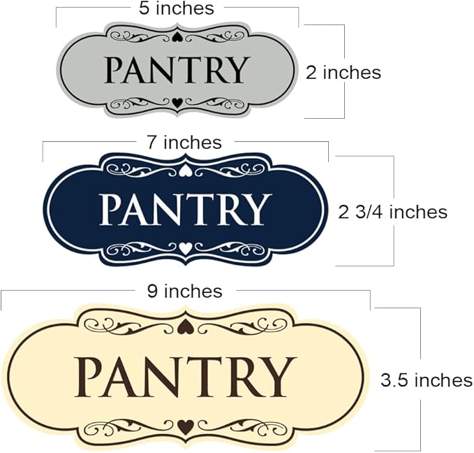Designer Pantry Sign (Blue) - Medium - Image 2