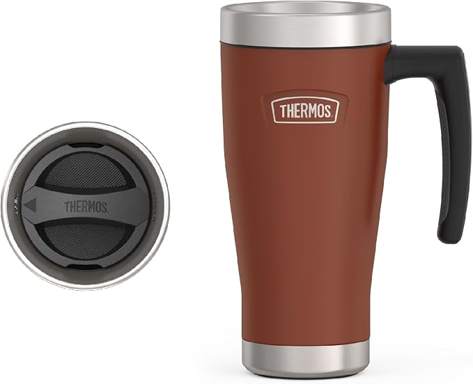 THERMOS ICON SERIES, Stainless Steel Mug, Saddle, 16 oz by Thermos