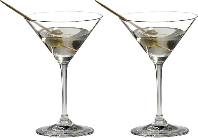 Riedel Vinum Martini Glasses - Crystal Glass, Dishwasher Safe, 2-Piece Set - Essential Home Bar Glassware 6416/77 | 2-Piece Set - Essential Home Bar Glassware, Crystal Glass, Dishwasher Safe by Unknown