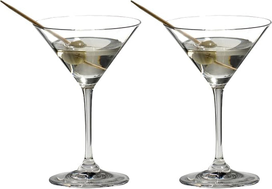 Riedel Vinum Martini Glasses - Crystal Glass, Dishwasher Safe, 2-Piece Set - Essential Home Bar Glassware 6416/77 | 2-Piece Set - Essential Home Bar Glassware, Crystal Glass, Dishwasher Safe by Unknown