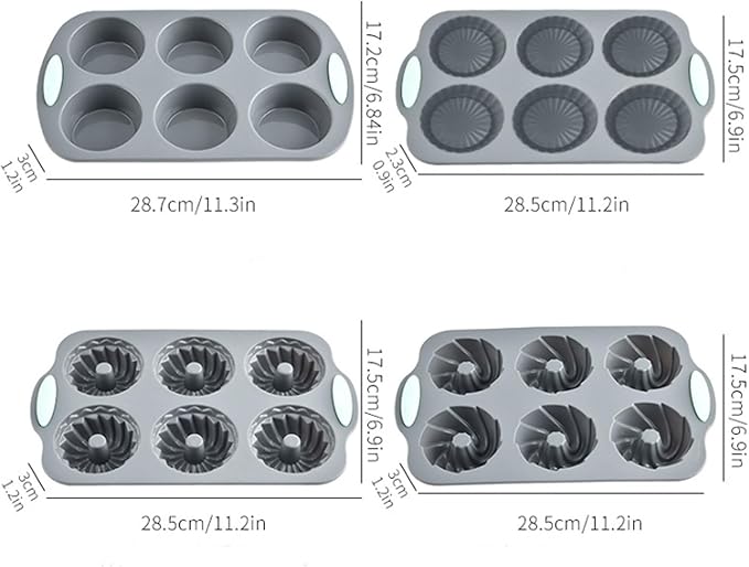 Wreath Ice Mold for Holiday Cocktails, Flexible Silicone Mold for Wreath Ice Cubes, Donuts, Soap & Chocolate, Easy Release for Baking & DIY Crafts (Style-B)
