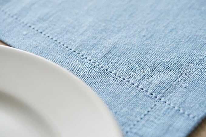 Urban Villa Table Runner Cotton Heavier Quality 14x72 SkyBlue - Image 4