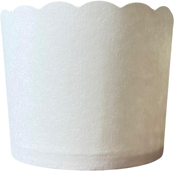 Paper Baking Cups, Greaseproof Disposable Cupcake Liners (White, Large Cups (50-Pack)) - Image 2