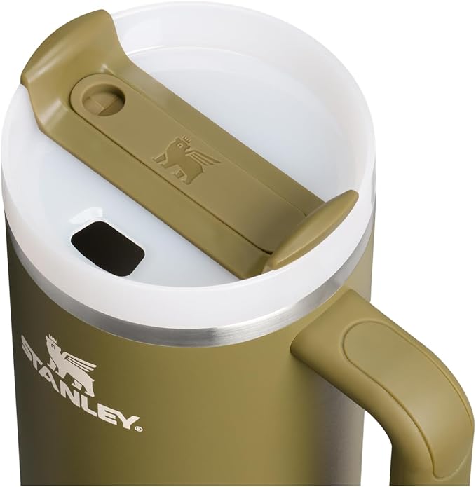 STANLEY Quencher H2.0 Flow State Tumbler, 40 oz, Thyme | Handle and Straw | 3-Position Lid | Cup Holder Compatible for Travel | Insulated Stainless Steel Cup | BPA-Free - Image 2