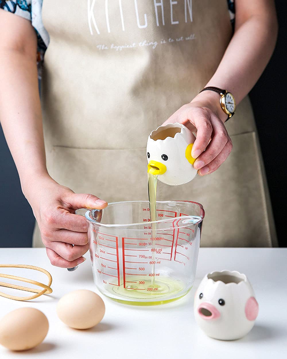 Ceramic Egg Separator for Baking Cute Kitchen Gadget 2026