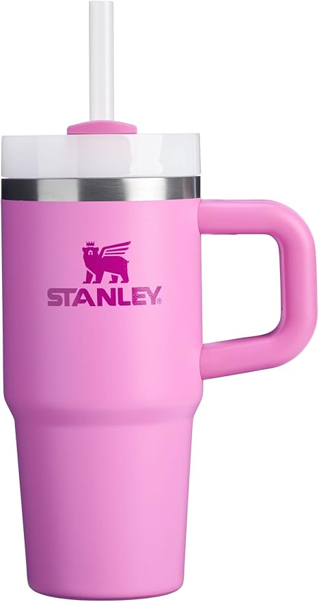 STANLEY Quencher H2.0 Flow State Tumbler, 14 oz, Peony | Handle and Straw | 3-Position Lid | Cup Holder Compatible for Travel | Insulated Stainless Steel Cup | BPA-Free by Unknown