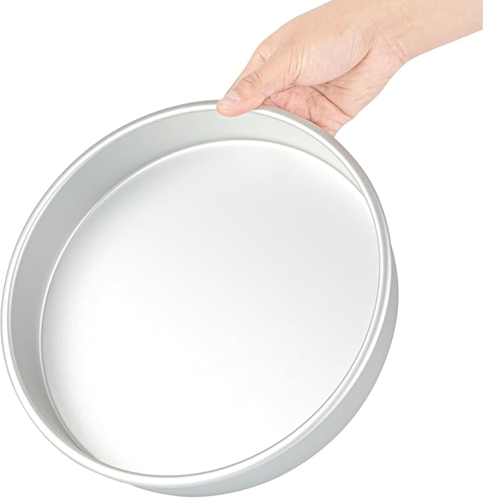 Restaurantware-Met Lux 10 x 2 Inch Straight-Sided Baking Tins, 12 Round Cake Pans - Oven-Ready, Freezable, Anodized Aluminum Round Baking Pans, Greaseproof, For Layer Birthday Cakes - Image 9