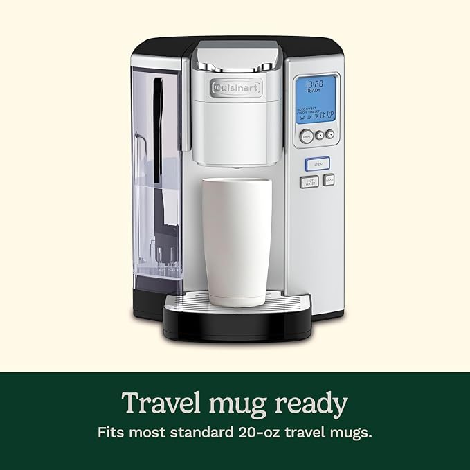 Cuisinart Coffee Maker, Single Serve 72-Ounce Reservoir Coffee Machine, Programmable Brewing & Hot Water Dispenser, Stainless Steel, Cool Grey - Image 5