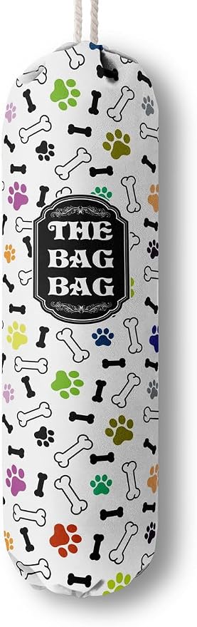 Grocery Bags Holder Organizer For Shopping Bags, Wall Mount Plastic Bags Storage Container Dispensers, Pet Lovers Home Kitchen Bags, The Bag Bag Grocery Bag Holder, Gifts For Women Dog Mom Dad (G-17) by HiLus