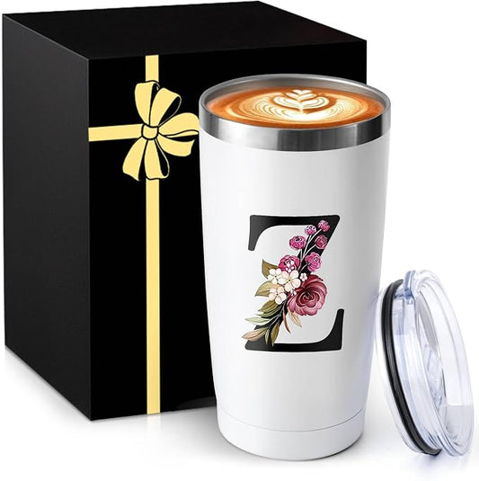 20 Oz Insulated Coffee Cup with Lid Car Tumbler Travel Mug Women House Warming Luxury Office Coworker Hostess Bachelorette Engaged Gifts Housewarming First Apartment Essential New Home Must Have by MNZZ