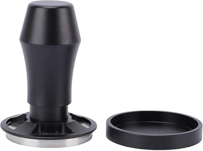 58mm Spring Loaded Coffee Tamper with Automatic Rebound, AntiClog, and Constant Pressure for Home and Coffee Shop Use