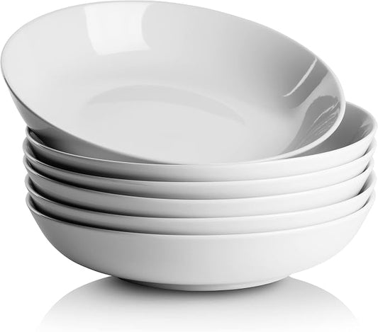 10 Strawberry Street Simply White 36 Oz Pasta/Dinner Bowl, Set of 6 by 10StrawberryStreet