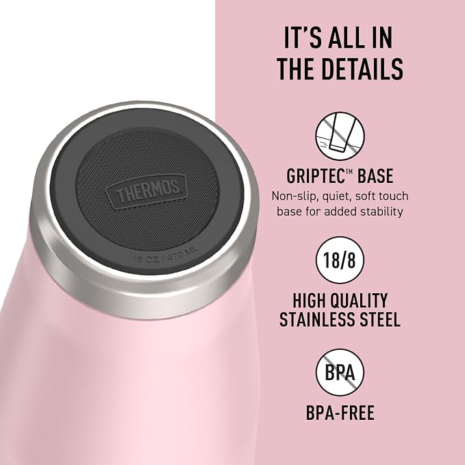 THERMOS ICON SERIES, Stainless Steel Mug, Sunset Pink, 16 oz - Image 4