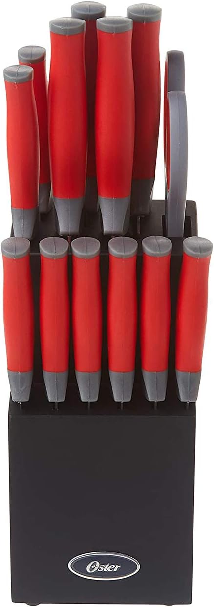 Oster Lindbergh 14 Piece Cutlery Set, Red - Image 2