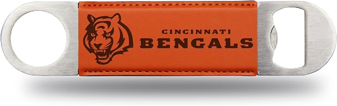 Rico Industries NFL Laser Engraved Bar Blade Faux Leather Laser Engraved Bar Blade - Great Beverage Accessory for Game Day by RicoIndustries